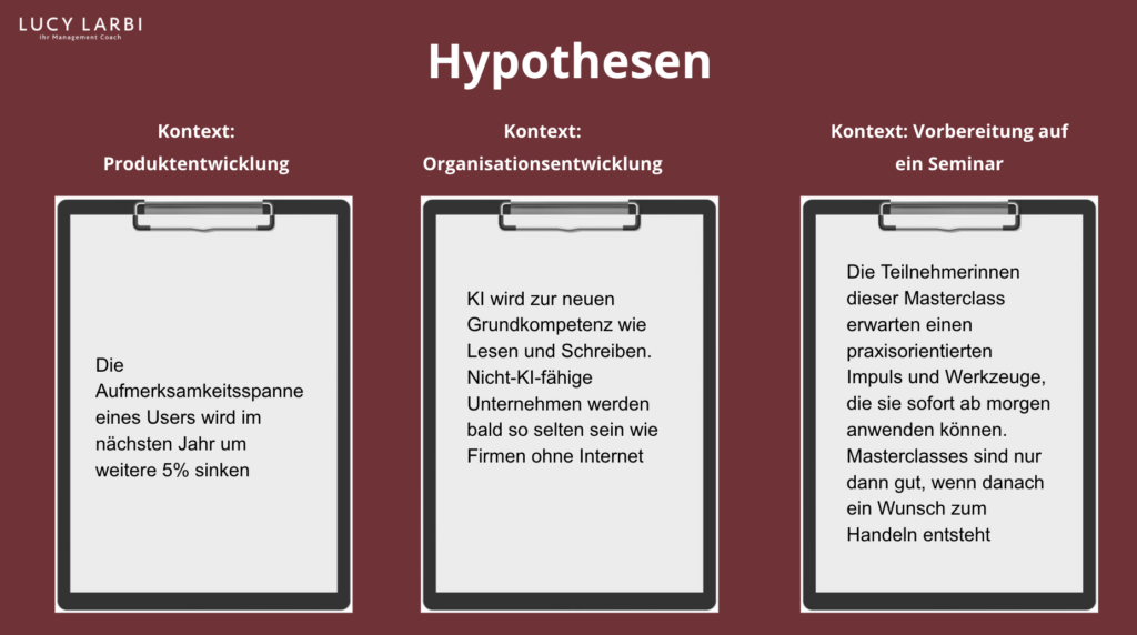 Gut durchdachte Hypothesen für dein Unternehmen - Lucy Larbi